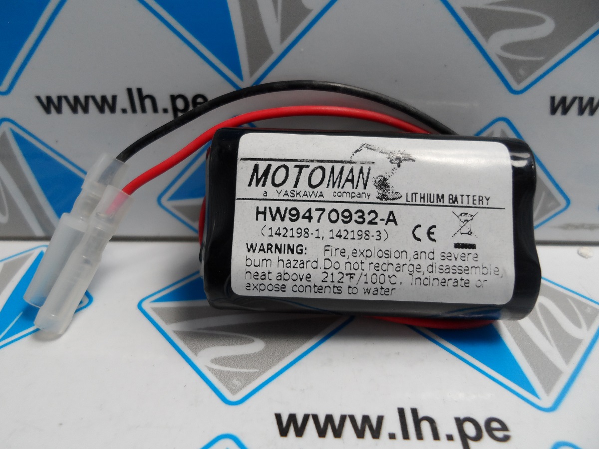 HW9470932-A 142198-1 142198-3      Battery Bateria Lithium  Yaskawa Motoman HW9470932-A Battery for Robot PLC